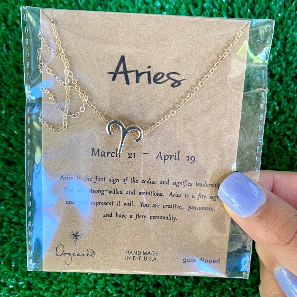 ZODIAC Sign { ARIES } dainty necklace